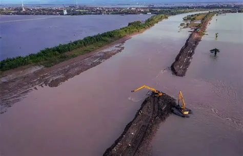 Jokowi Cek Perbaikan Tanggul Sungai Wulan yang Jebol, Pemerintah ...