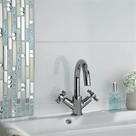 Lush Pearlescent Glass, Metal & Mirror Mix Random Mosaic from Hyperion ...