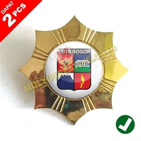 Logo Daerah Lencana Pin Logo Kota Bogor Lencana Pin Bros Wing Logo ...