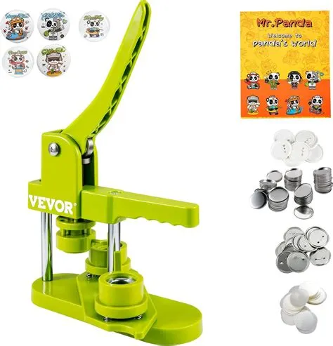 VEVOR Button Maker Machine, Installation-Free Badge Punch Press Kit ...