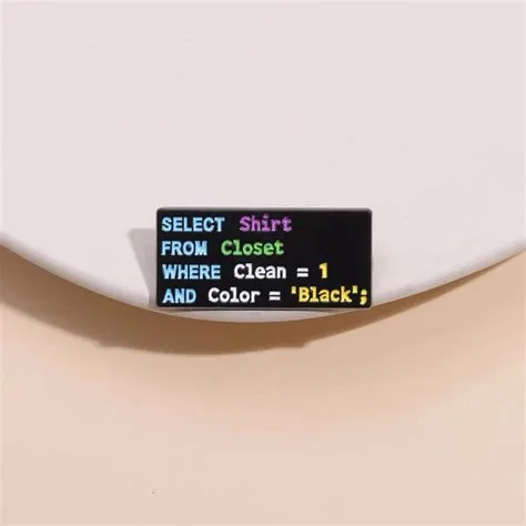 Programming Language Code Enamel Pins, Computer Language Programms ...