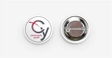 CY Circle Logo Pin (White) by Justin Rivera | 32 mm Round badges ...
