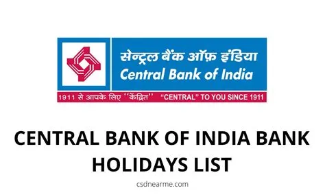 Central Bank Of India Holidays List 2024