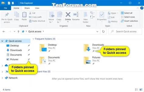 How to Backup and Restore Quick Access Pinned Folders in Windows 10 ...