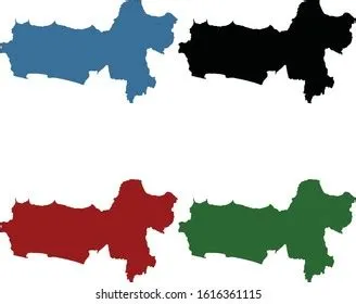 Central Java Province Map Java Indonesia Stock Vector (Royalty Free ...