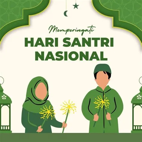 7 Poster Hari Santri Nasional 2024 Kartun