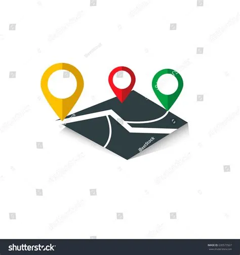 Maps Pin Design Logo Stock Vector (Royalty Free) 630577067