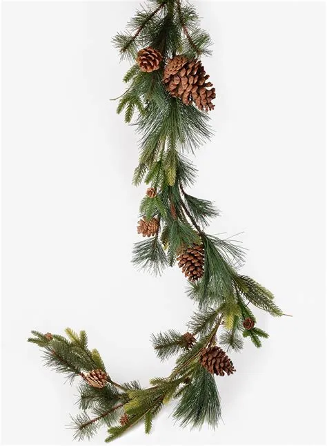 Mixed Pine Garland With Pine Cones | Shop Christmas Decor – Jamali Garden