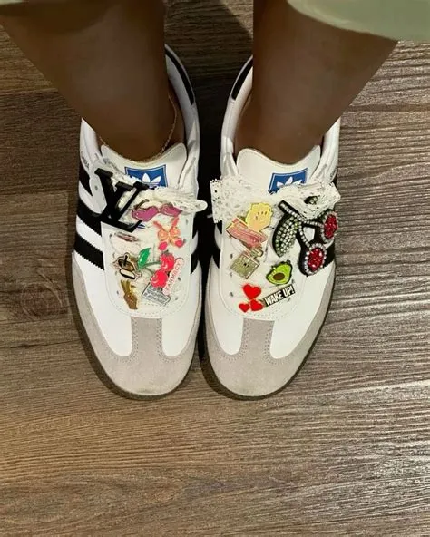 Adidas sambas with pins #adidas #samba credit: victoriouslogan # ...