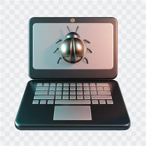 Premium PSD | Laptop Bug 3D Icon