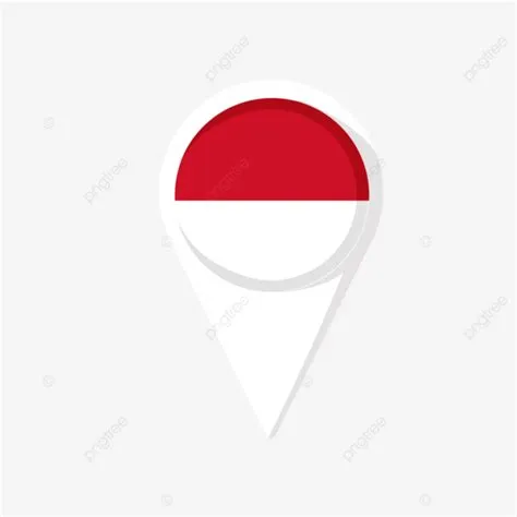 Country Pin PNG Picture, Indonesia Country Flag In Map Pin, Indonesia ...