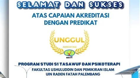 Prodi S1 Tasawuf dan Psikoterapi UIN Rafah Palembang Raih Akreditasi ...