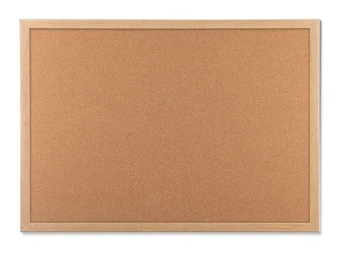 U Brands Cork Bulletin Board, 17" x 23", Birch Pattern MDF Frame ...