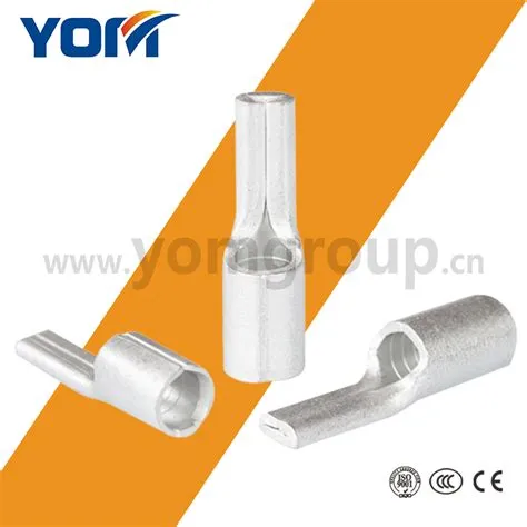 Heavy Duty Crimp Terminals Flat Pin Uninsulated Pin Terminal Lugs - Pin ...