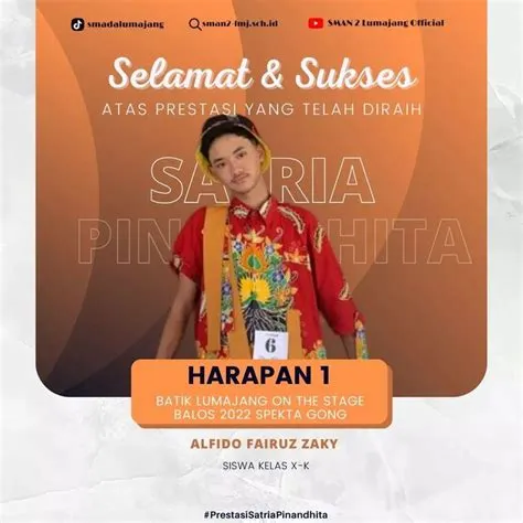 oleh SMAN 2 Lumajang di Juara Lomba 2022 | Berkelas, Batik, Gong