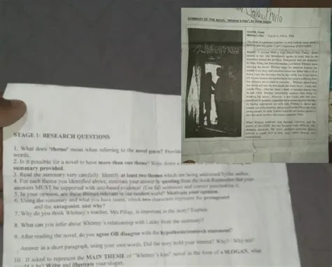 STAGE 1: RESEARCH QUESTIONS What does 'theme' mean when referring to the..