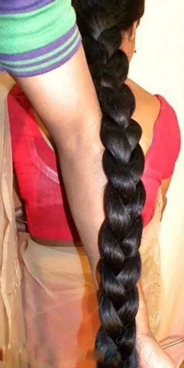 on Long indian hair