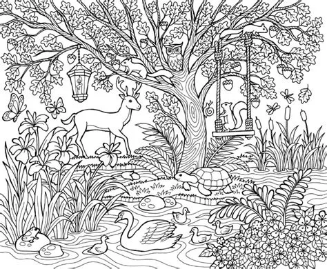 Nature Coloring Pages - Coloring Pages Landscape, Sea, Mountains
