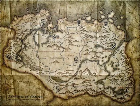 Large Skyrim Map by Solace-Grace on DeviantArt