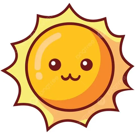 Cute Sun Vector, Cute, Sun, Cartoon Sun PNG and Vector with Transparent ...