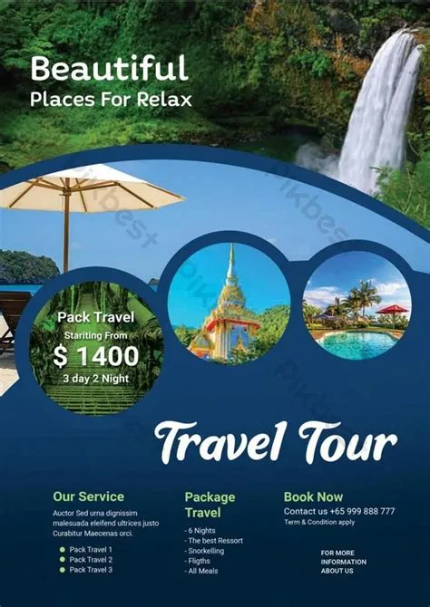 Gambar Brosur Perjalanan Wisata | PSD Unduhan Gratis - Pikbest | Travel ...