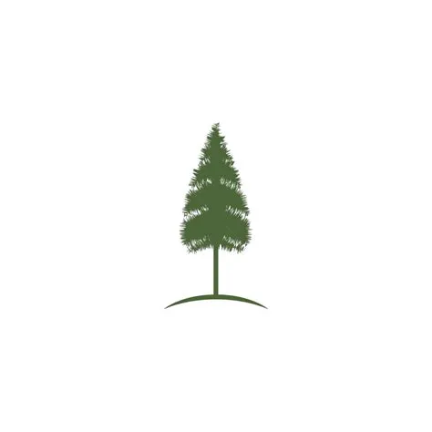 Pine Tree Logo Ilustration Camp Background Eco Vector, Camp, Background ...