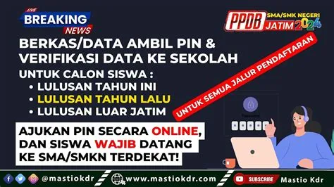 Berkas Ambil PIN Untuk Lulusan Tahun Ini, Tahun Lalu dan Luar Jatim ...