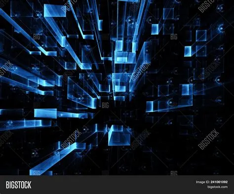Dark Blue Technology Wallpaper