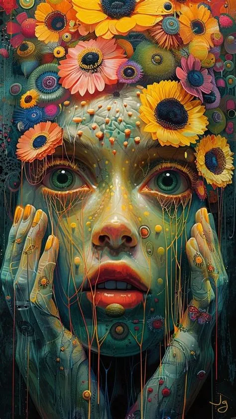 The Manchurian Flower Virus | Horror art, Trippy art, Pop surrealism