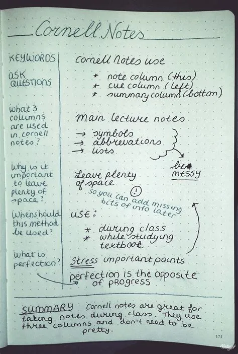 Cornell notes are amazing for taking notes during class or as you're ...