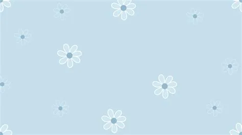 cute flower pattern on blue background, perfect for wallpaper, backdrop ...