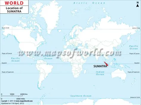 Where is Sumatra, Location map of Sumatra