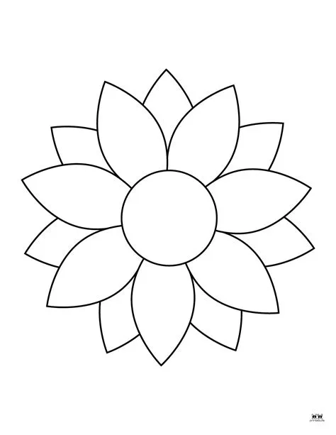 Flower Coloring Pages - 50 FREE Printable Pages | Printabulls