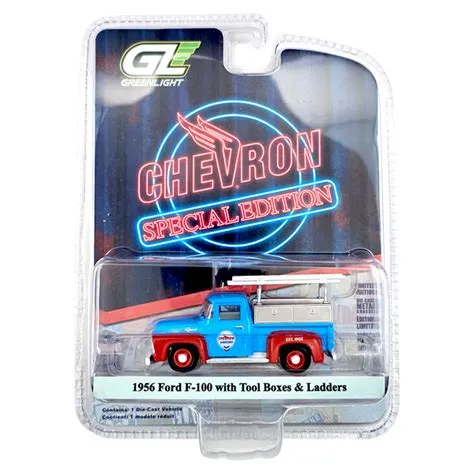 Greenlight - 1956 Ford F-100 with Tool Boxes & Ladders - 2025 Chevron ...