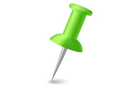 Green Push Pin Mockup. Plastic Thumb Tac Graphic by microvectorone ...