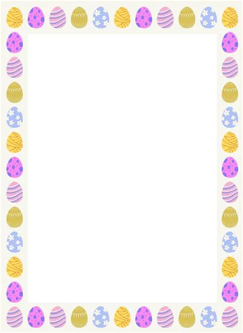 Easter borders 10 free pdf printables – Artofit