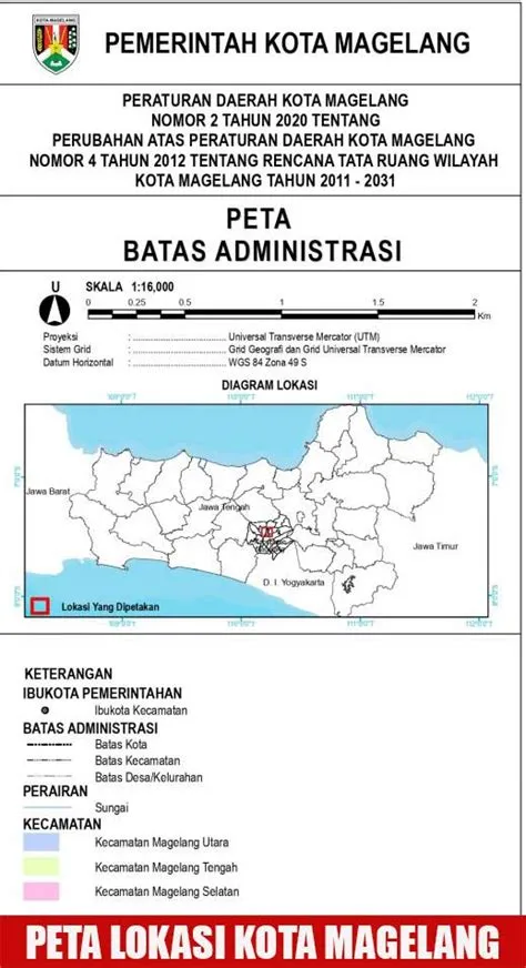 Peta Kota Magelang Lengkap 3 Kecamatan | Uspace.id