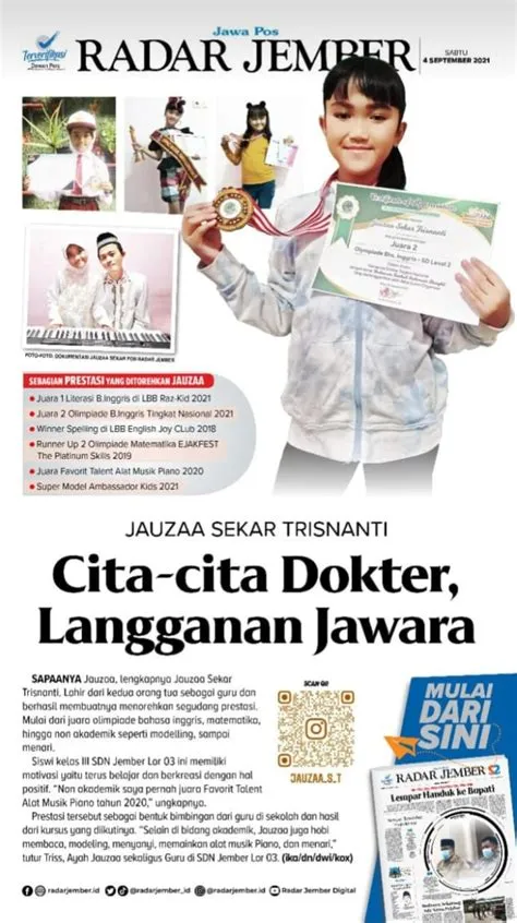 Cita-cita Dokter, Langganan Jawara - SDN JEMBER LOR 03