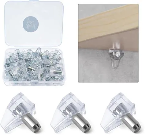 Amazon.com: 24 Pieces Cabinet Shelf Pegs & Shelf Pins - Adjustable ...