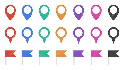 Premium Vector | Big set of colorful map pins vector
