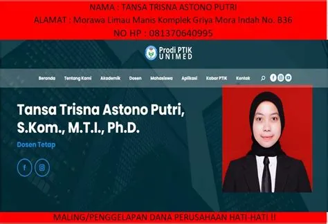 NAMA: TANSA TRISNA ASTONO PUTRI ALAMAT :Morawa Limau Manis Komplek ...