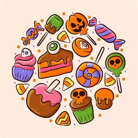 Halloween Trick Or Treat Cute Cartoon Candy Icon Collection 10688827 ...