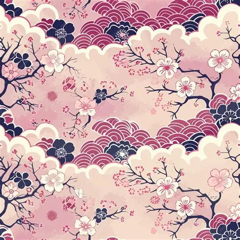 Premium Vector | Japanese_pink_pattern_vector_ilustration