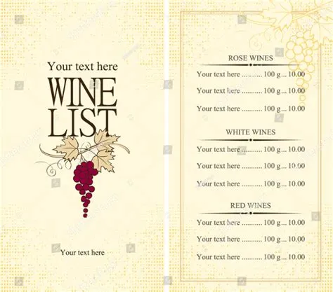 19+ Wine Menu Templates | Elegant & Editable Design