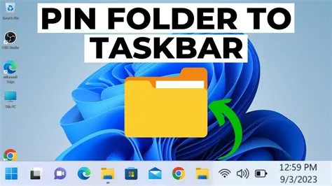 How to Pin a Folder to Taskbar in Windows 11 - YouTube