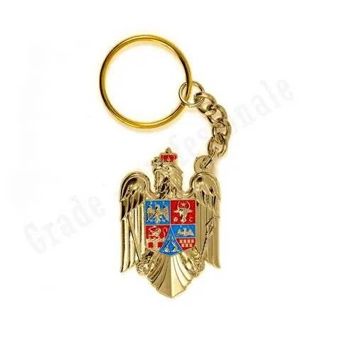 Breloc metalic Stema Romaniei | Grade-profesionale.ro