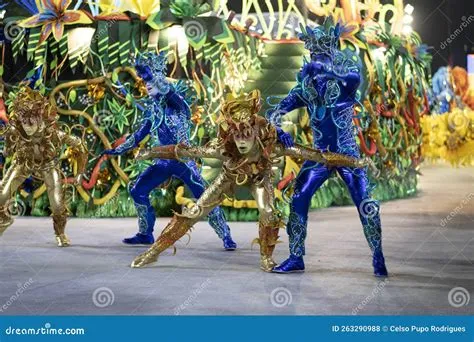 Rio, Brazil - April 22, 2022, Samba School Portela in the Rio Carnival ...