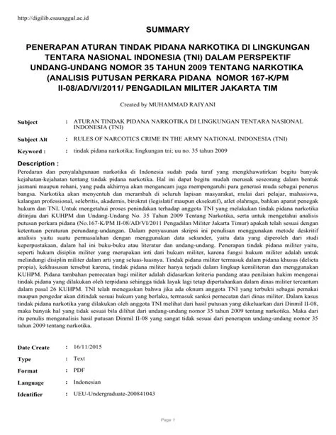 tni - Digilib Esa Unggul