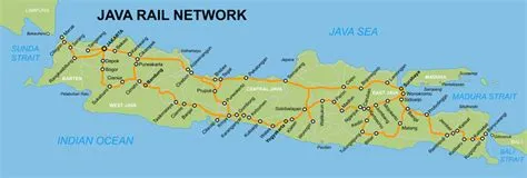 Rail Map of Java, Indonesia- JohoMaps