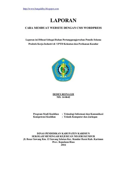 Contoh Laporan Pkl Tkj - Download Contoh Lengkap Gratis ️